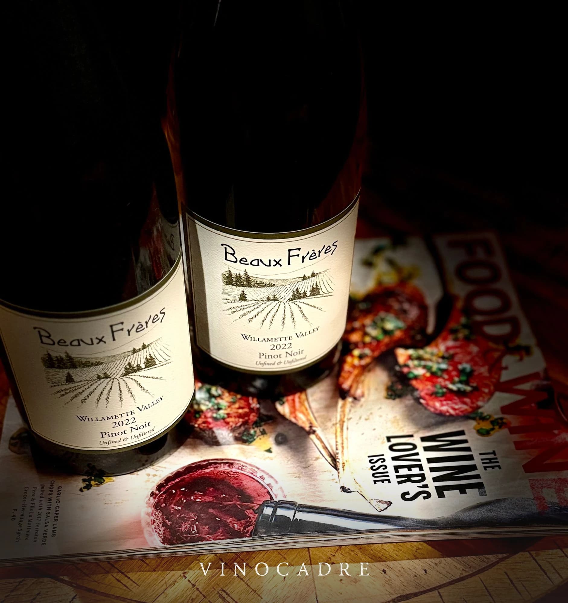 Bottle of 2022 Beaux Frères Pinot Noir Willamette Valley, Oregon